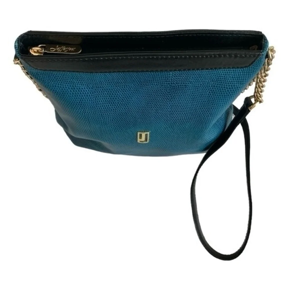 Jafferjees Turquoise Black Snake Skin Shoulder Crossbody Bag 10